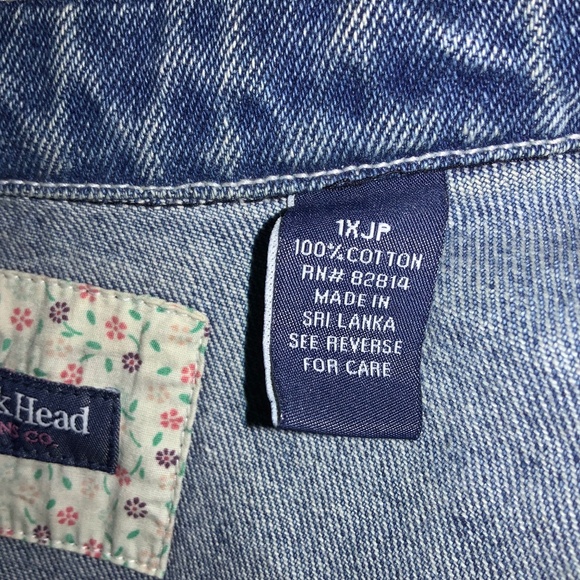 Duck Head Jeans Co blue denim classic Y2K trucker jacket Sz L (1XJP) - Picture 6 of 9